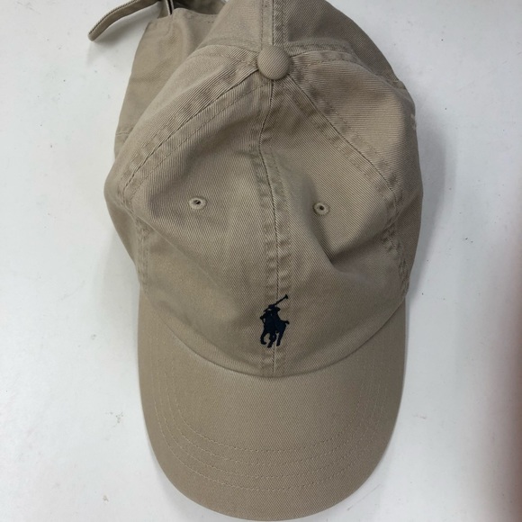 beige polo hat